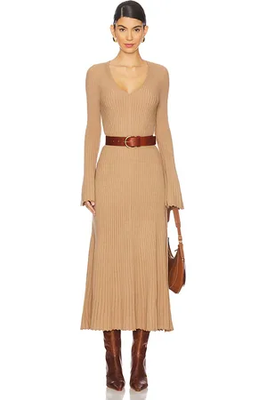 Paige Vestido bel en color beige talla L en - Beige. Talla L (también en M, S, XL).