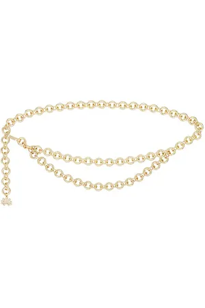 Lele Sadoughi Cinturón chain en color oro metálico talla all en - Metallic Gold. Talla all.