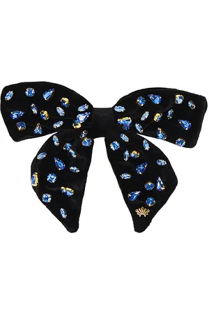 Lele Sadoughi Broche candy oversized bow en color negro talla all en - Black. Talla all.