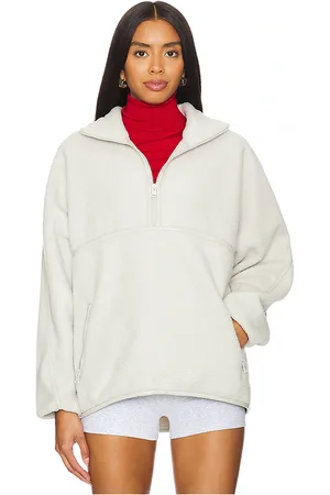 LaMarque Cremallera de cuarto de piel sintética helsa en color talla S en - Light Grey. Talla S (también en XS).