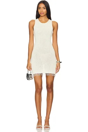 Asta Resort Mini vestido con lentejuelas en color ivory talla M en - Ivory. Talla M (también en L, S, XL, XS).