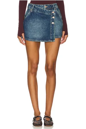 Free People Falda denim wynne en color denim-medium talla 24 en - Denim-Medium. Talla 24 (también en 25, 29).