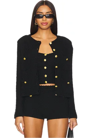 MAJORELLE Cárdigan evaline en color talla M en - Black. Talla M (también en S).