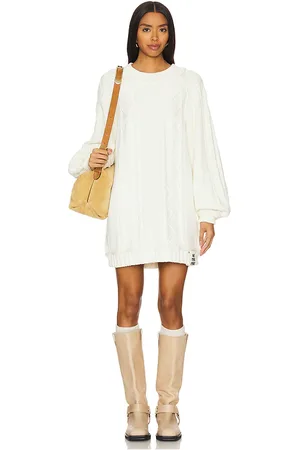 Free People Suéter de punto trenzado we the free the feels en color blanco talla M en - White. Talla M (también en L, S, XS)