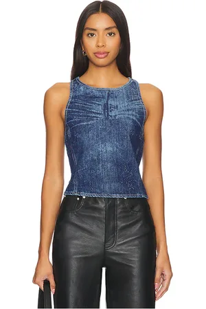 Diesel Camiseta tirantes de-plaque-s en color talla S en - Blue. Talla S (también en XS).