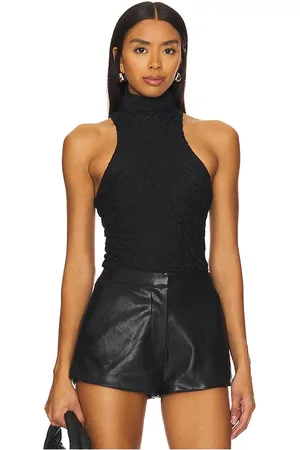 Amanda Uprichard Dielle top en color talla M en - Black. Talla M (también en L, S, XS).