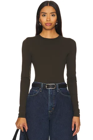 AGOLDE Body manga larga aura en color chocolate talla M en - Chocolate. Talla M (también en XL, XS).