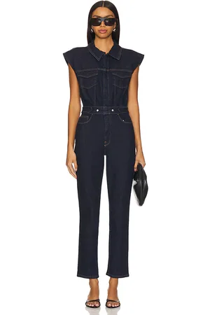 GOOD AMERICAN Mono estilo camionero en color denim-dark talla S en - Denim-Dark. Talla S (también en XS, XXXXL/4X).