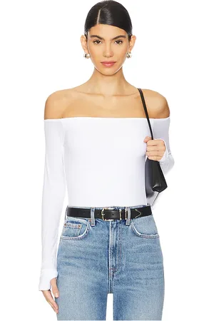 Michael Lauren Top manga larga lanny en color talla L en - White. Talla L (también en M, S, XL).