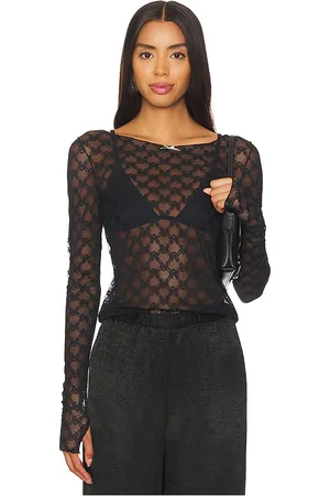 Free People Manga larga intimately fp from me to you en color talla M en - Black. Talla M (también en S, XS).
