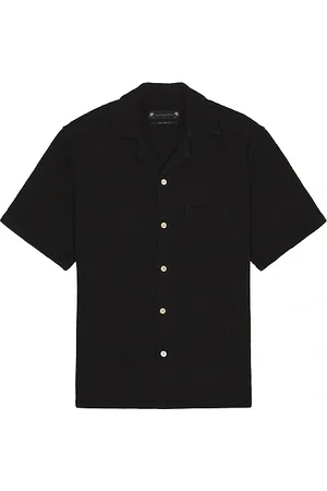 AllSaints Camisa en color negro talla L en - Black. Talla L (también en M, S, XL/1X).