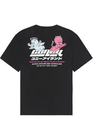 Coney Island Picnic Camiseta garment dyed en color negro talla L en - Black. Talla L (también en M).