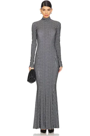 Norma Kamali Vestido largo en color negro, blanco talla S en - Black,White. Talla S (también en XS, XXS).