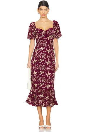 Rhode Vestido ramona en color burgundy talla 2 en - Burgundy. Talla 2 (también en 4).