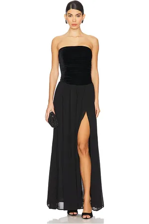 Tularosa Vestido largo taylor en color talla L en - Black. Talla L (también en M, S, XS).