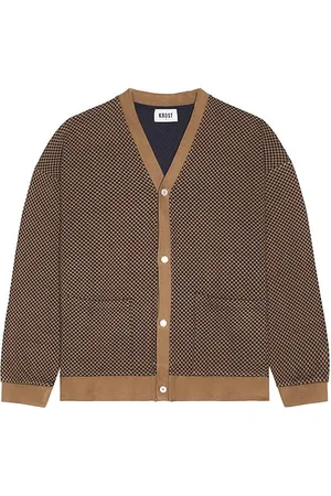 Saks Fifth Avenue Cárdigan en color bronce talla L en - Tan. Talla L (también en M, XL/1X).
