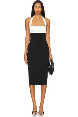 Nookie Vestido midi renaissance en color negro talla L en - Black. Talla L (también en XL).