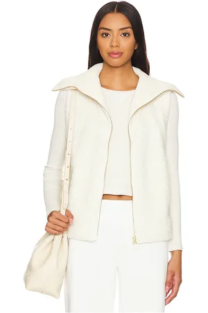Varley Chaleco aspin en color crema talla L en - Cream. Talla L (también en M, XL/1X).