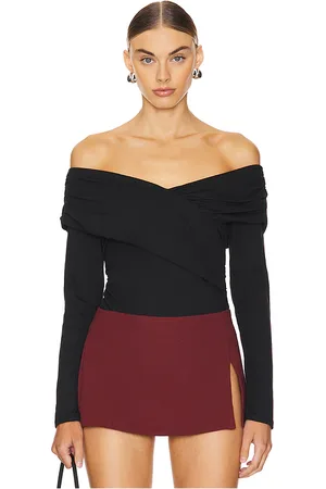 Nation LTD Mika off shoulder top en color negro talla M en - Black. Talla M (también en XL, XS).