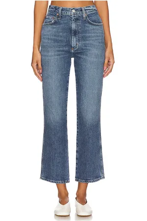 AGOLDE Pantalones acampanados de tiro alto pinch waist en color denim-medium talla 25 en - Denim-Medium. Talla 25 (también en 26, 27