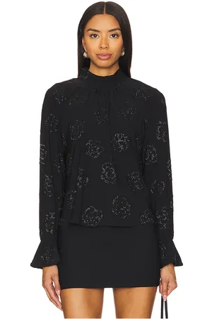 1. STATE Blusa con espalda abierta en color talla M en - Black. Talla M (también en S, XL, XS, XXL, XXS).