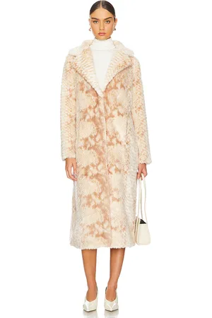 Unreal Fur Abrigo montmarte faux fur en color crema talla L en - Cream. Talla L (también en M, S).