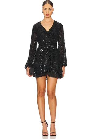 Bardot Vestido triple fall en color talla 2 en - Black. Talla 2 (también en 4, 6).