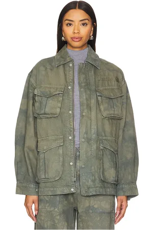 GRLFRND Chaqueta kaia oversized drawstring en color verde talla L en - Green. Talla L (también en M, S, XL, XS, XXS).