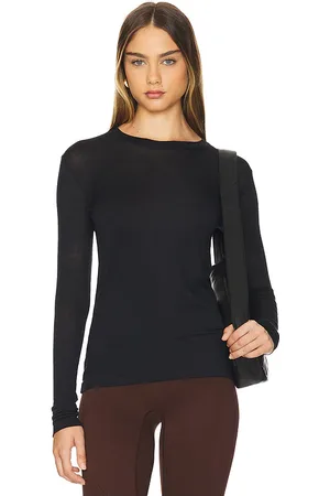 ALALA Cashmere long sleeve top en color talla L en - Black. Talla L (también en M, S).