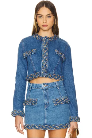 PATBO Chaqueta braided cropped en color -medium talla 10 en - -Medium. Talla 10 (también en 4, 6, 8).