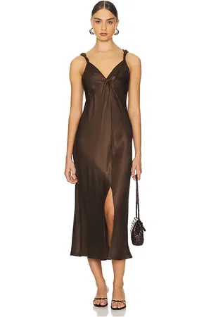 Rails Vestido midi viviana en color marrón talla S en - Brown. Talla S (también en XS, XXS).