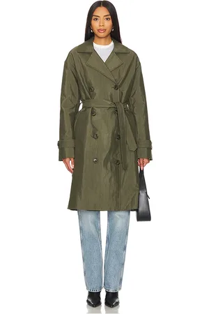 KULE Abrigo trenca en color talla L en - Olive. Talla L (también en XL).