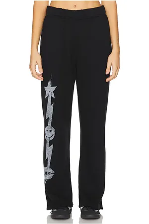 LAUREN MOSHI Pantalón pierna ancha juvia wide leg pants en color talla M en - Black. Talla M (también en S, XS).