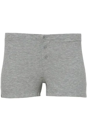 Barefoot Dreams Shorts boxer mc ultra soft rib boxer shorts en color gris talla L en - Grey. Talla L (también en S, XL)