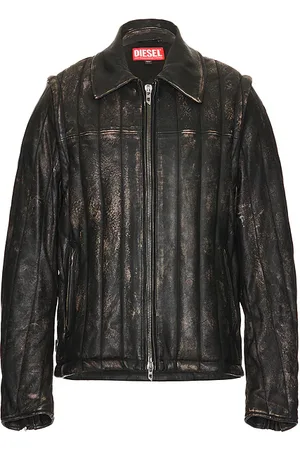 Diesel Chaqueta cuero albert en color talla 46 en - Black. Talla 46 (también en 48, 50).