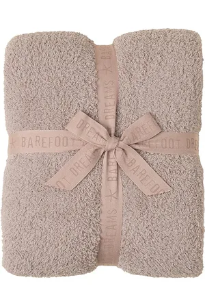 Barefoot Dreams Poncho cozychic colorblock throw en color taupe talla all en - Taupe. Talla all.