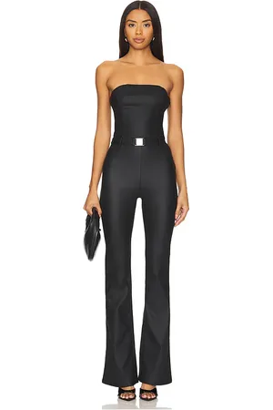 SER.O.YA Vice slim flare jumpsuit en color negro talla L en - Black. Talla L (también en M, S, XL).