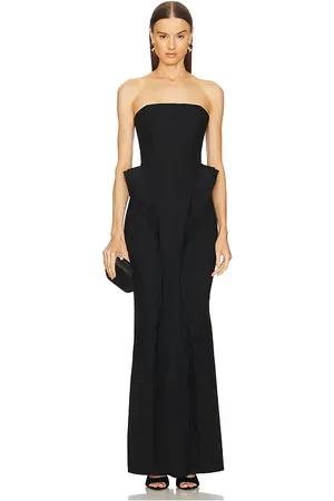 Michael Costello Vestido largo alondra en color talla S en - Black. Talla S (también en XS, XXS).