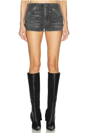 Alexander Wang Moto short all over clear bead hotfix en color gris talla 23 en - Grey. Talla 23 (también en 25, 31