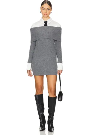 SER.O.YA Vestido jersey elodie en color gris talla L en - Grey. Talla L (también en S, XS).