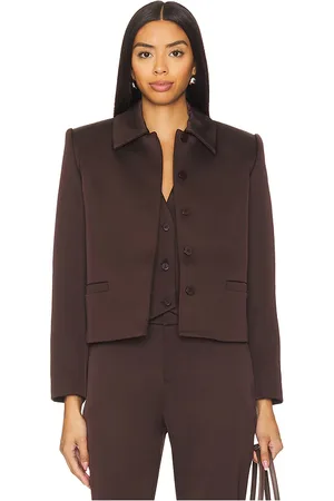 SER.O.YA Chaqueta bex satin en color marrón talla L en - Brown. Talla L (también en S, XS).