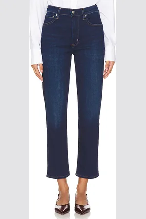 Citizens of Humanity Pantalones rectos de talle alto caia en color denim-dark talla 24 en - Denim-Dark. Talla 24 (también e