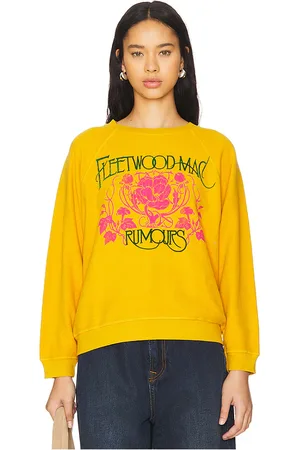 DAYDREAMER Sudadera fleetwood mac floral reverse en color amarillo talla M en - Yellow. Talla M (también en S, XS).