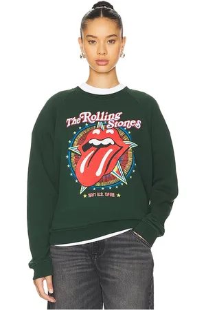 DAYDREAMER Sudadera rolling stones 1981 us tour vintage en color verde talla L en - Green. Talla L (también en S).