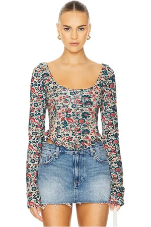 Free People Top manga larga melanie en color multi talla M en - Multi. Talla M (también en S, XS).