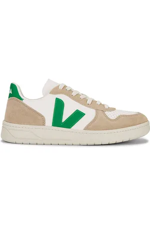 Veja Zapatilla deportiva v-10 en color blanco talla 39 en Extra Whit Emeraude & Sahara - White. Talla 39 (también en 41, 43, 44, 45).