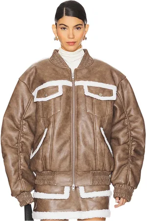 AKNVAS Cazadora thea en color marrón talla all en - Brown. Talla all.