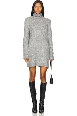 Steve Madden Vestido estilo suéter abbie en color gris talla L en - Grey. Talla L (también en M, S, XL, XS).