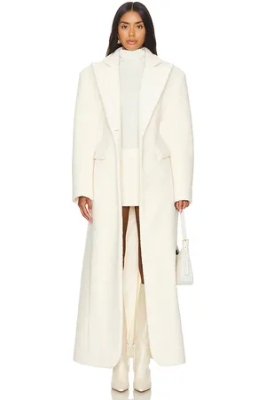 Ceren Ocak Abrigo largo en color ivory talla L en - Ivory. Talla L (también en M, XXS).