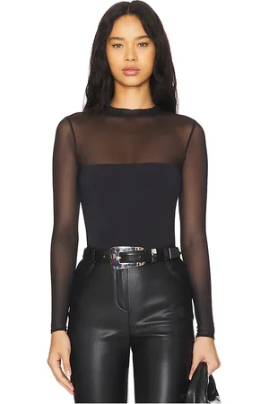 SER.O.YA Body brandi mesh en color talla L en - Black. Talla L (también en S, XS).